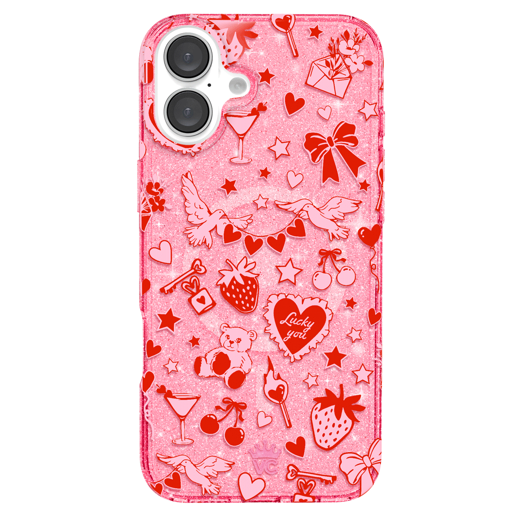 Be Mine Glitter iPhone Case