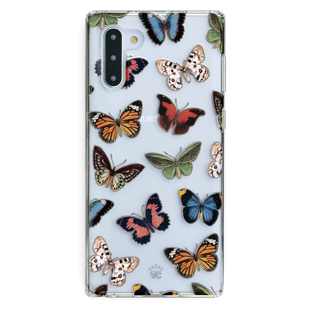 Vintage Butterfly Samsung Galaxy Clear Case