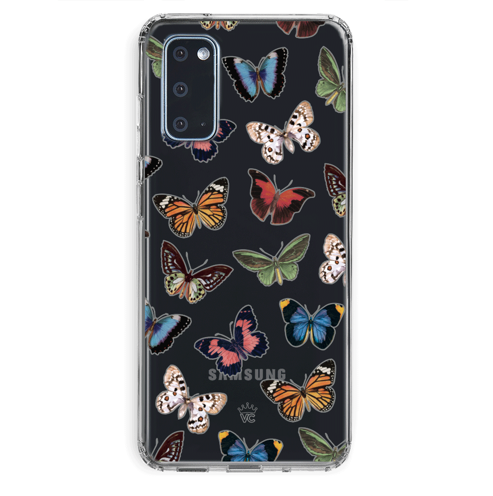 Vintage Butterfly Samsung Galaxy Clear Case