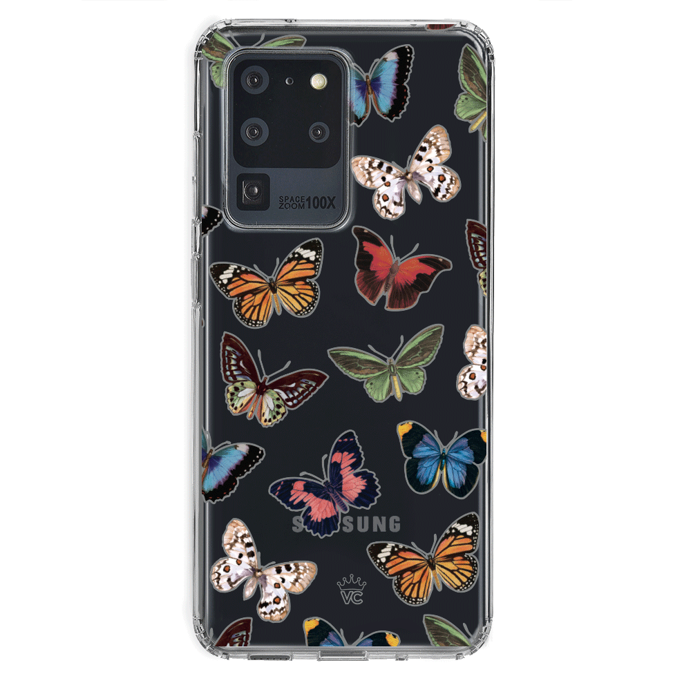 Vintage Butterfly Samsung Galaxy Clear Case