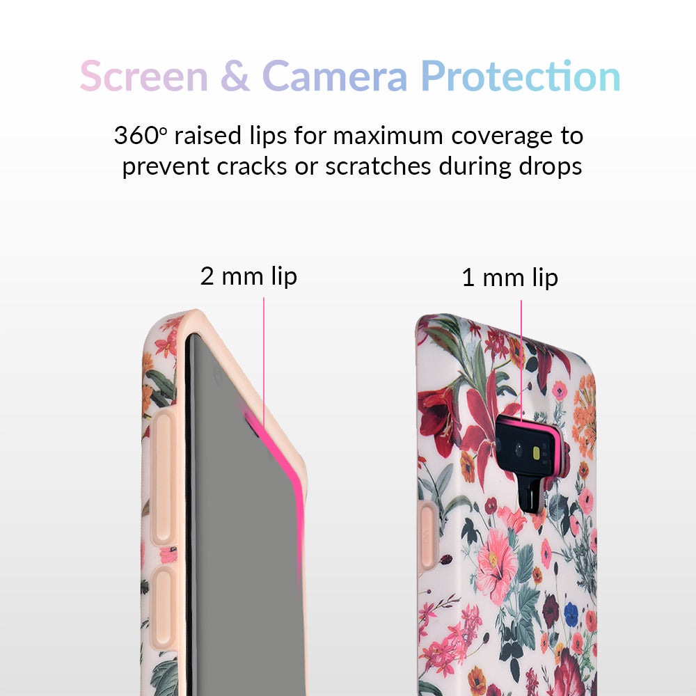 Nude Vintage Floral Samsung Galaxy Case