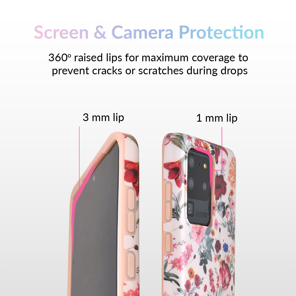 Nude Vintage Floral Samsung Galaxy Case