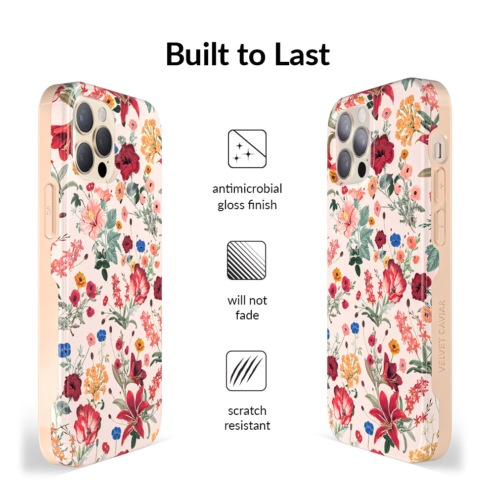Nude Vintage Floral iPhone Case