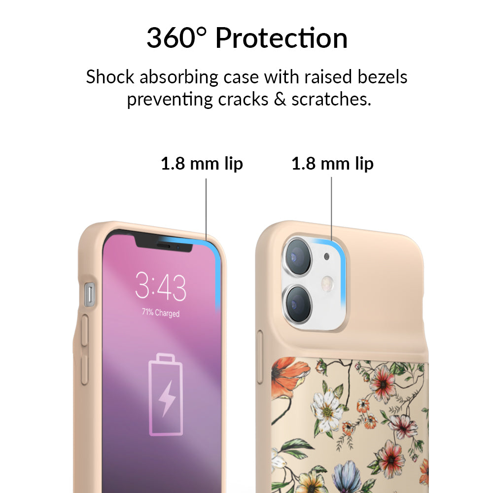 Vintage Floral iPhone Charging Case
