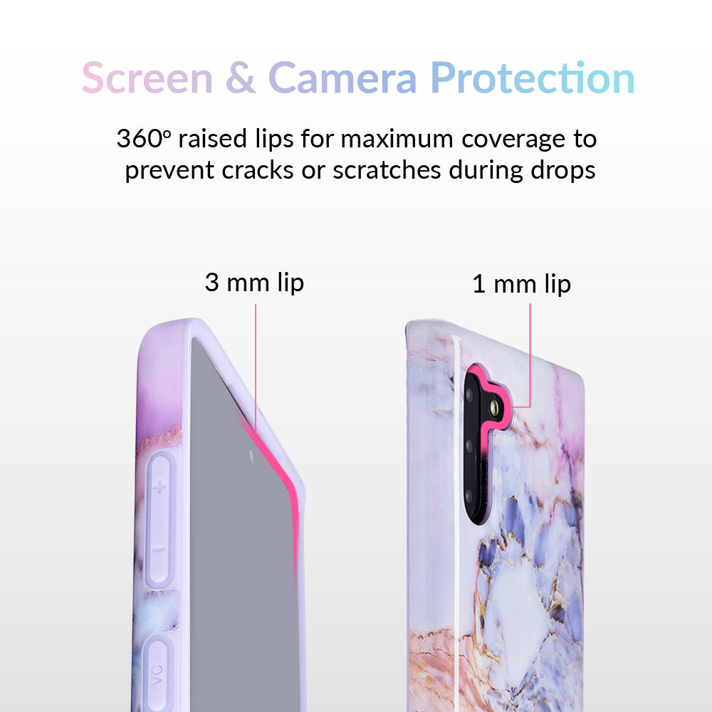 Violet Sky Marble Samsung Case