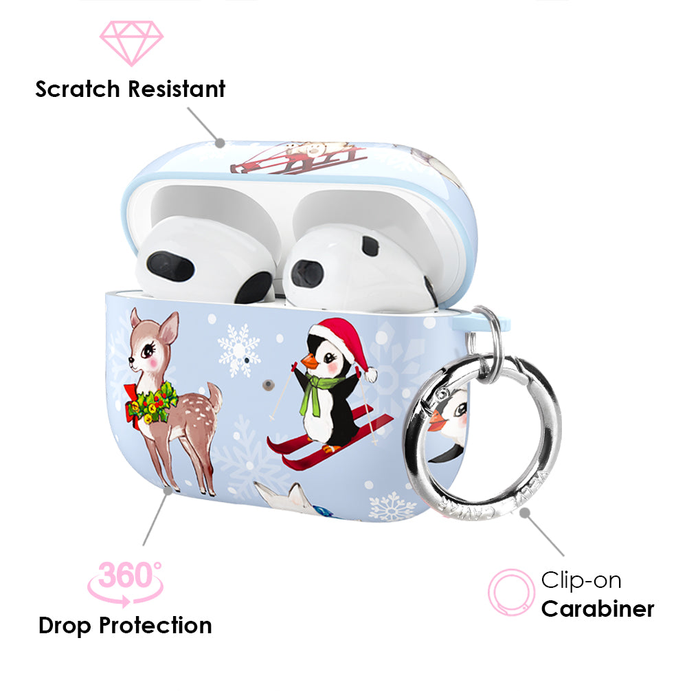 Winter Wonderland Baby Animals AirPod Case
