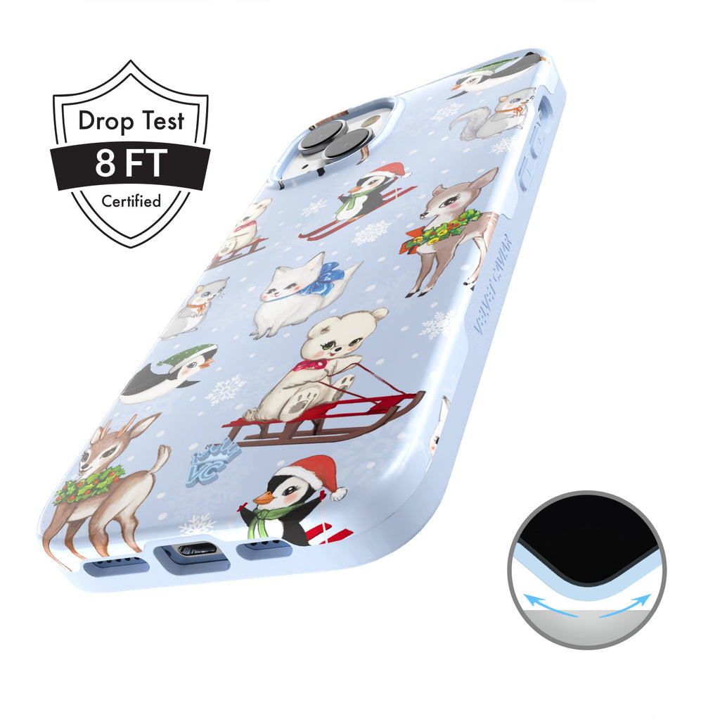 Winter Wonderland Baby Animals iPhone Case