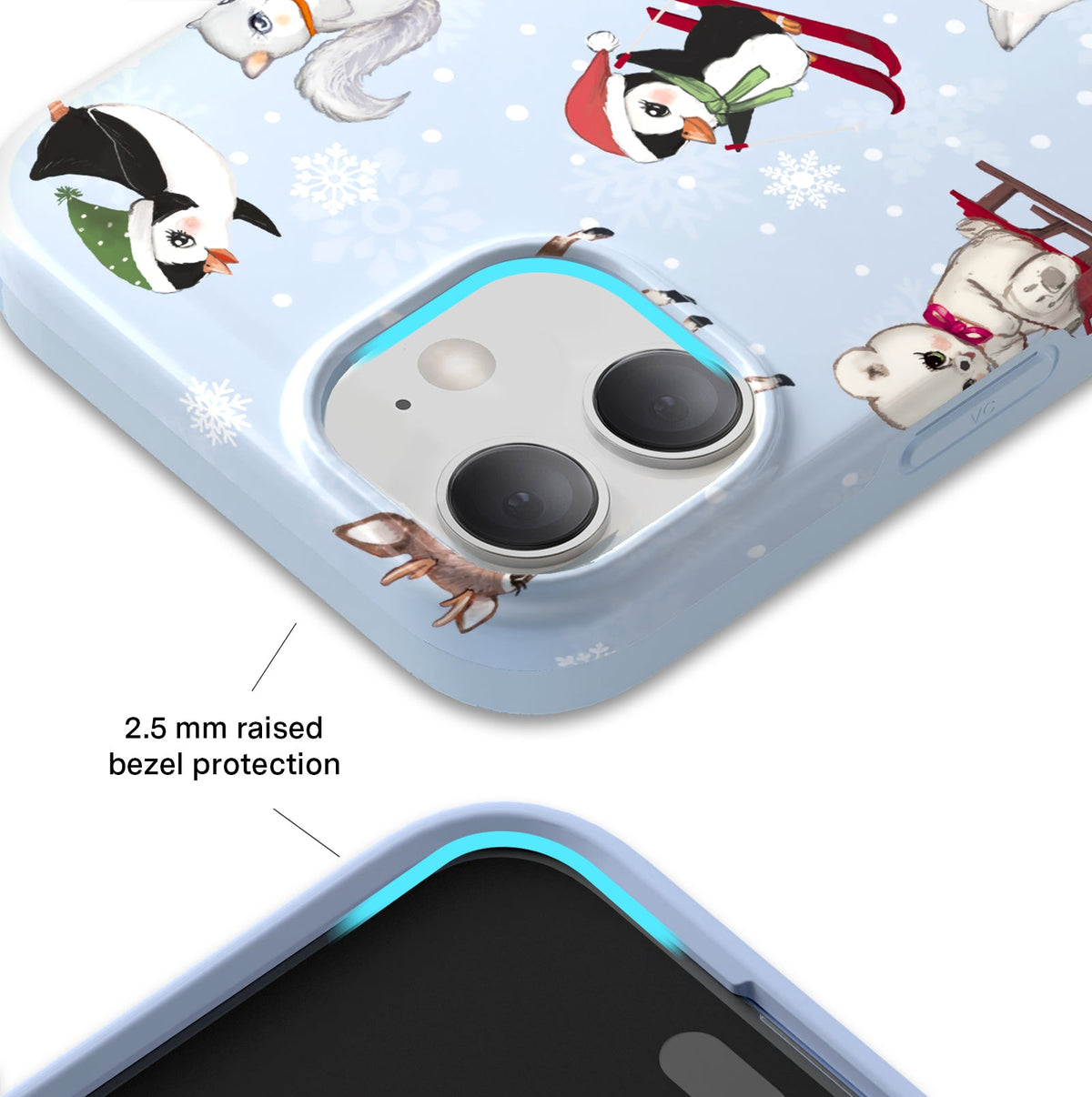 Winter Wonderland Baby Animals iPhone Case