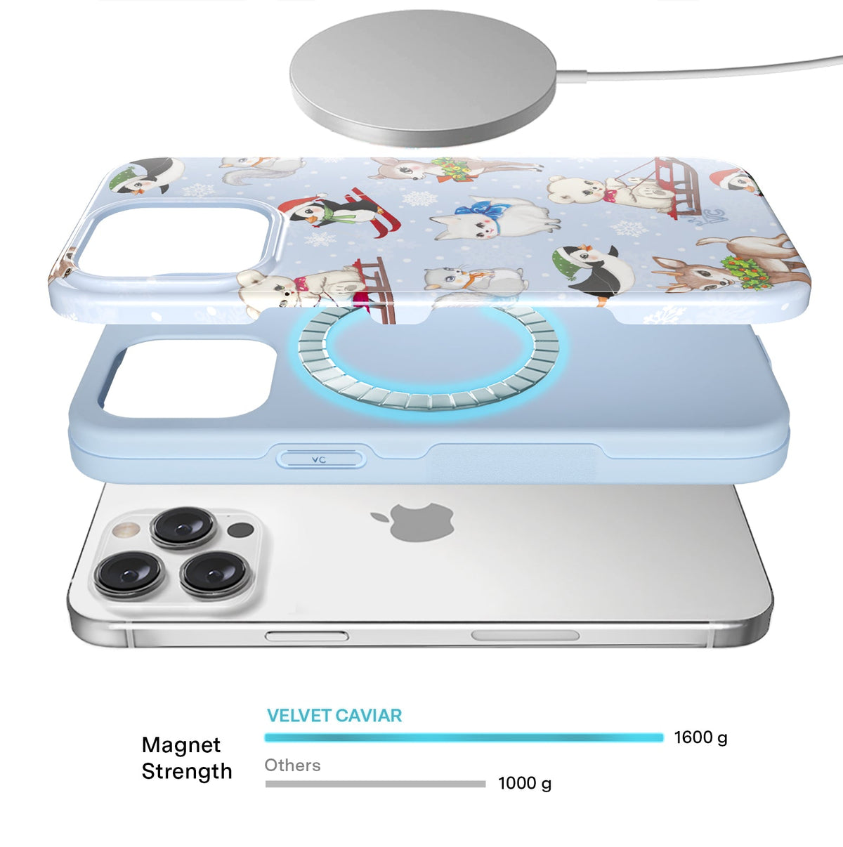 Winter Wonderland Baby Animals iPhone Case