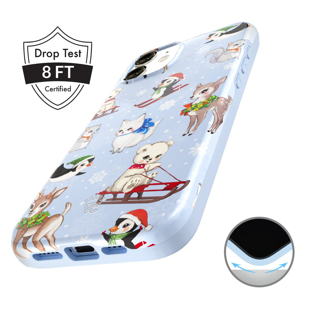 Winter Wonderland Baby Animals iPhone Case