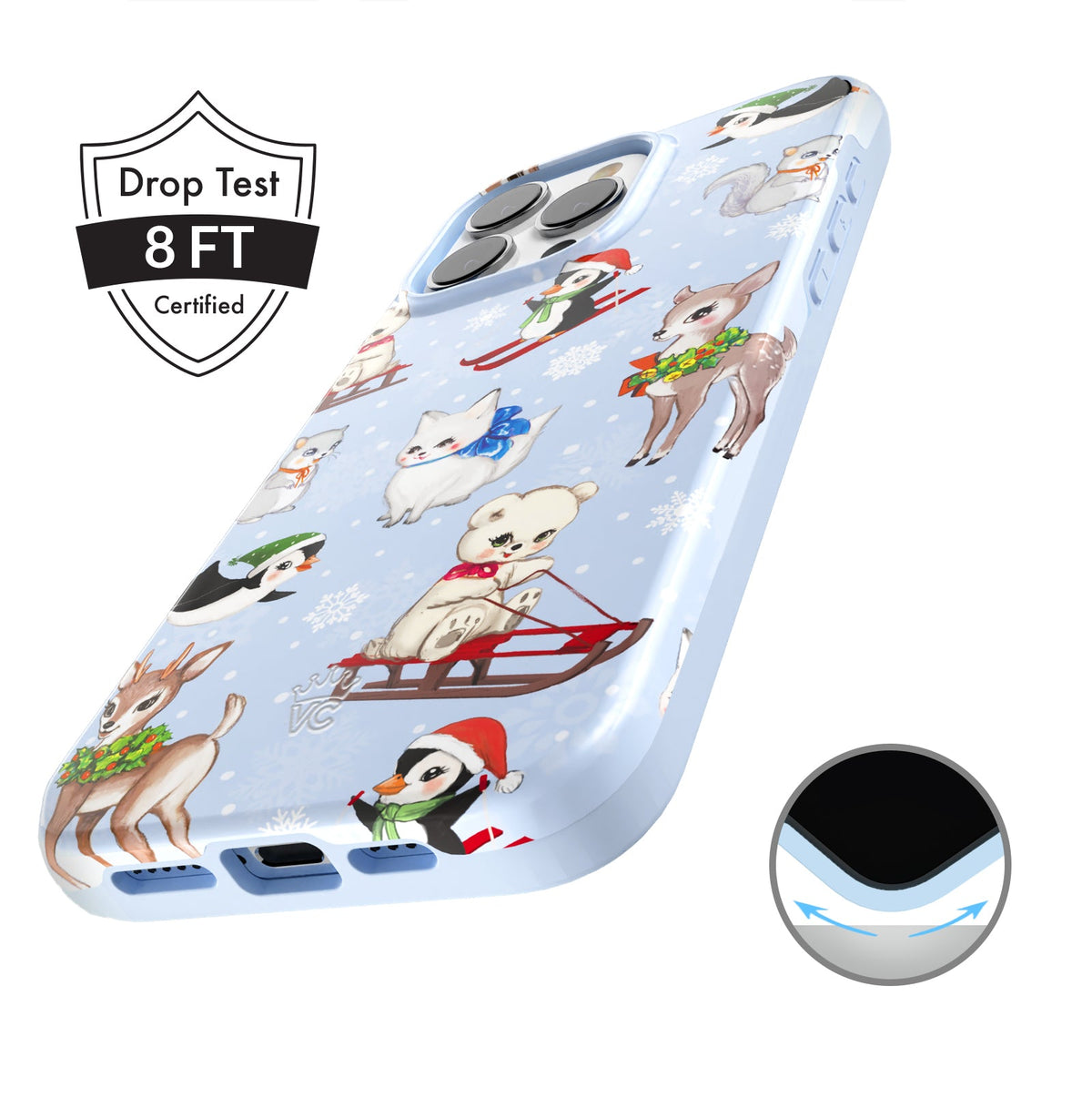 Winter Wonderland Baby Animals iPhone Case