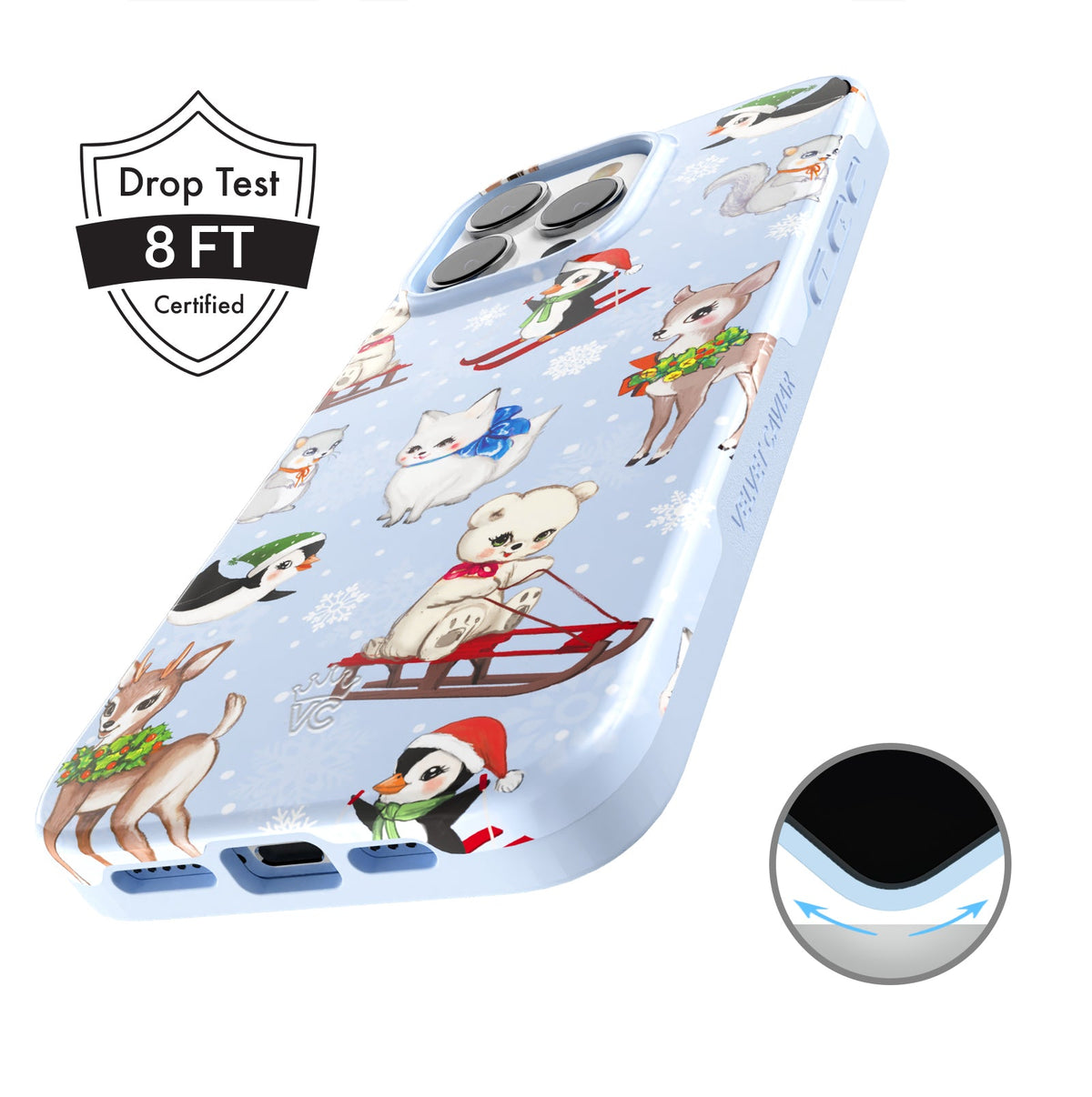 Winter Wonderland Baby Animals iPhone Case