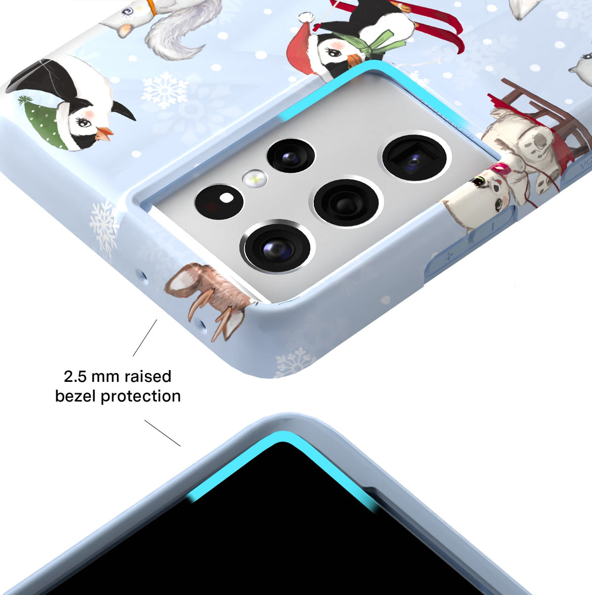 Winter Wonderland Baby Animals Samsung Case