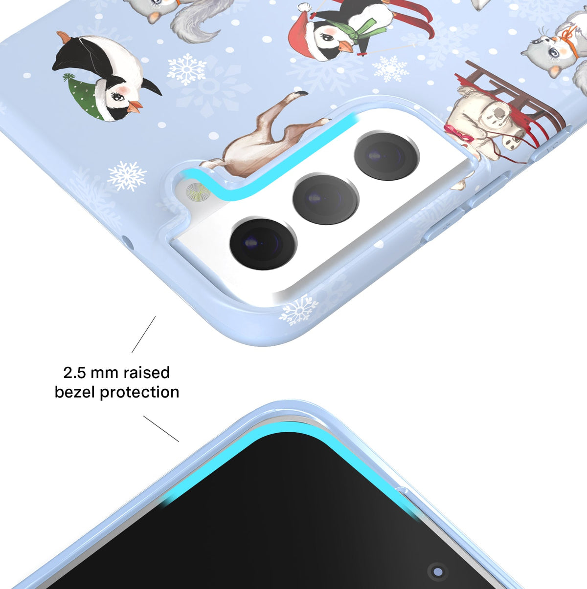 Winter Wonderland Baby Animals Samsung Case