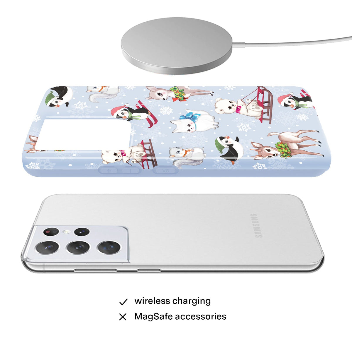 Winter Wonderland Baby Animals Samsung Case
