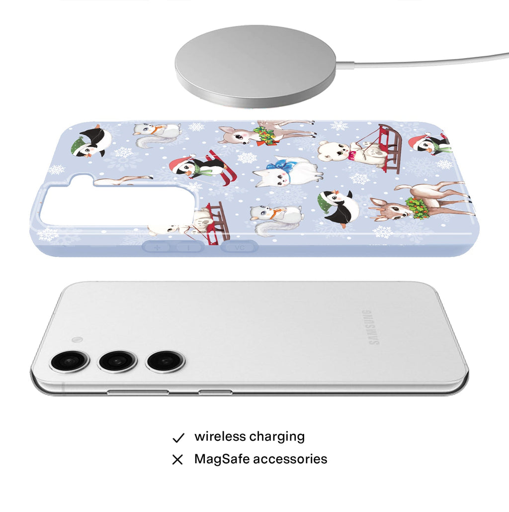 Winter Wonderland Baby Animals Samsung Case