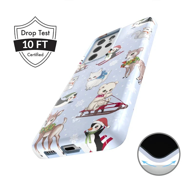 Winter Wonderland Baby Animals Samsung Case