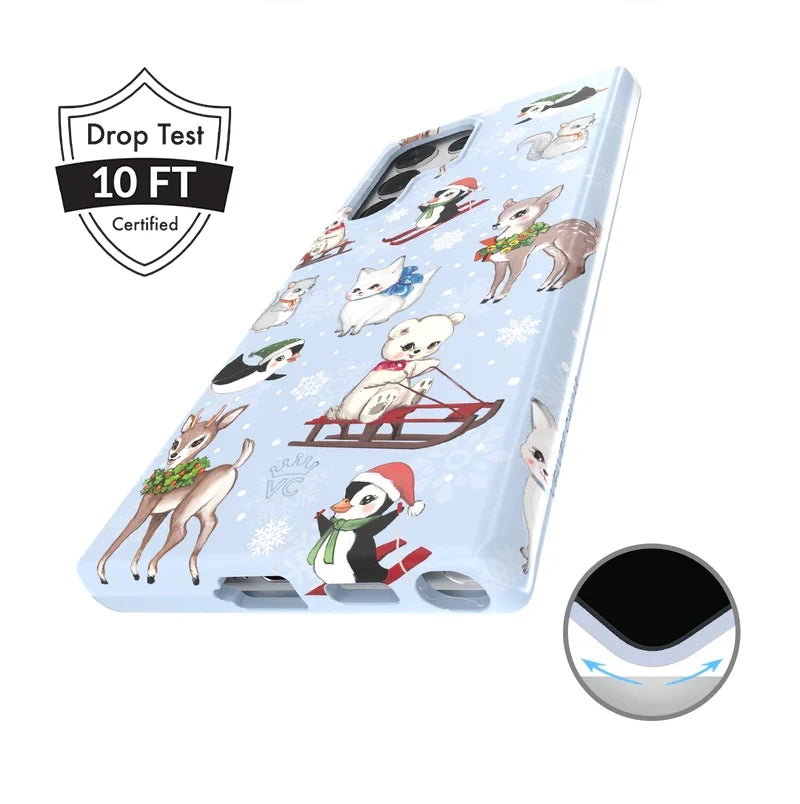 Winter Wonderland Baby Animals Samsung Case