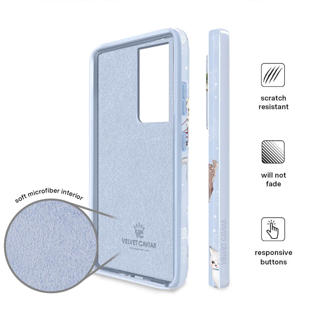 Winter Wonderland Baby Animals Samsung Case