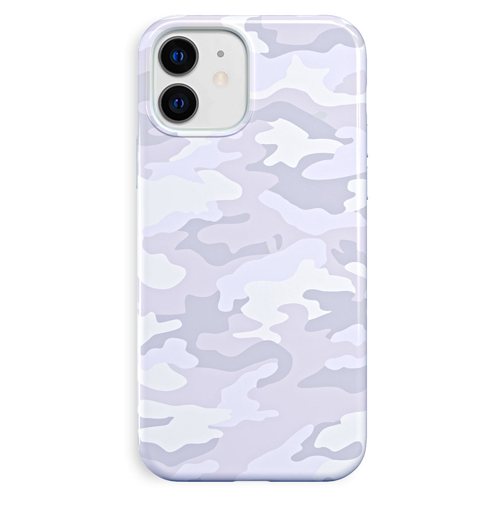 White Clouds Camo iPhone Case
