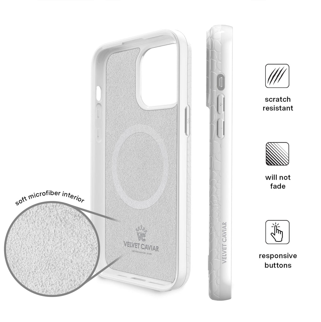 White Croc iPhone Case