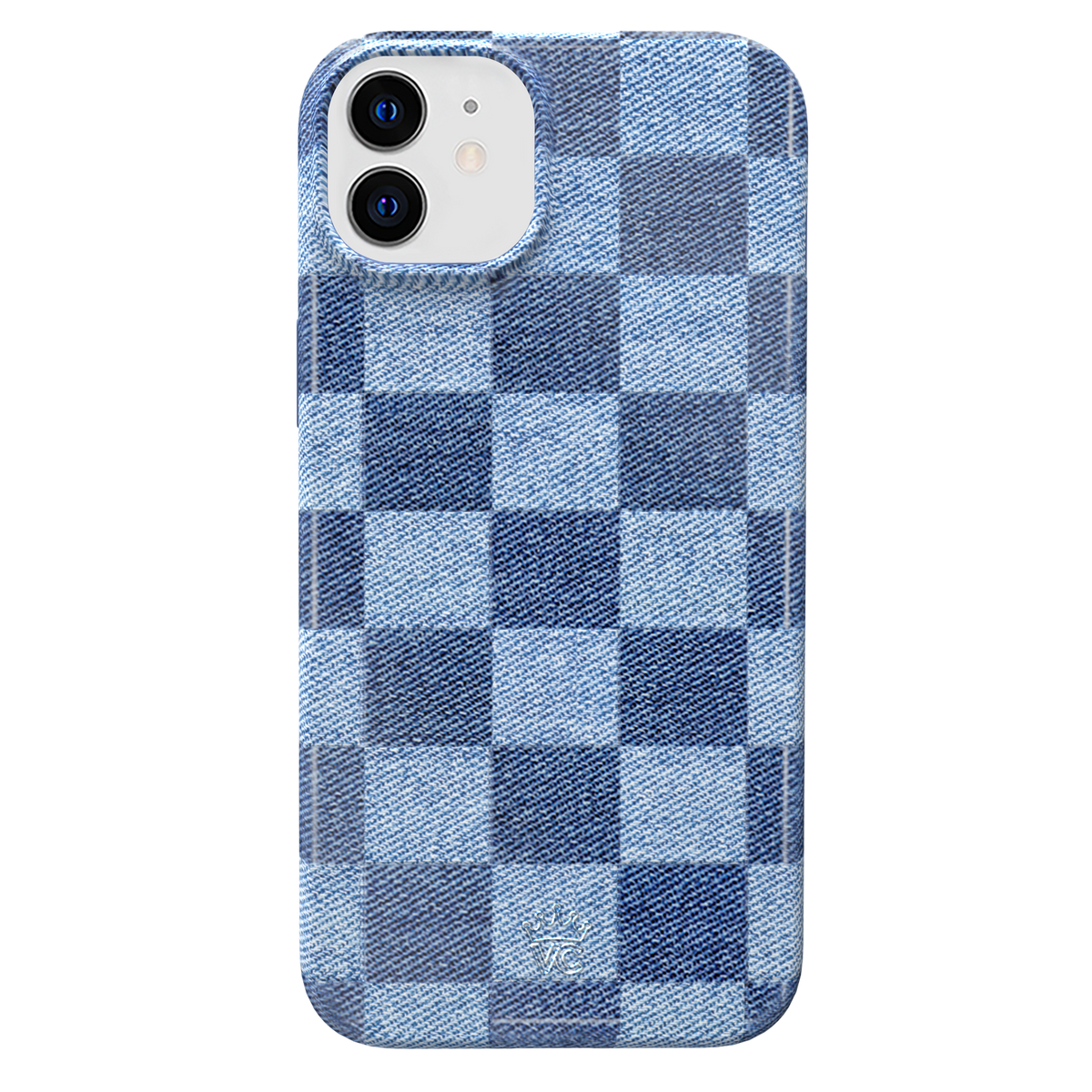 Denim Vibe Checkered iPhone Case