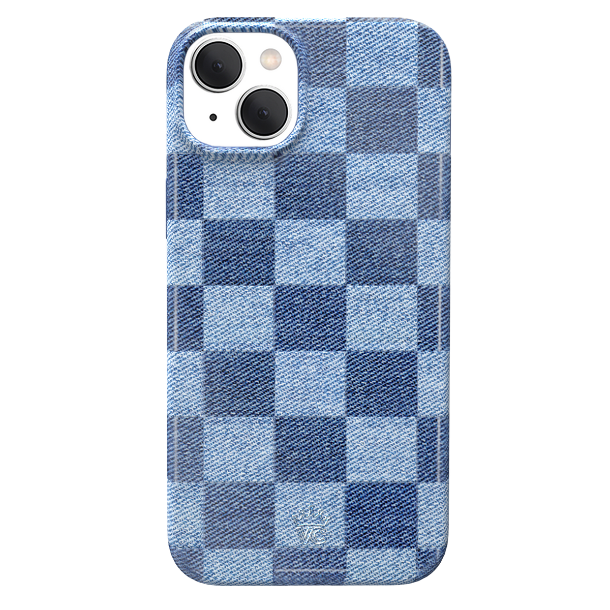 Denim Vibe Checkered iPhone Case