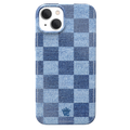 Denim Vibe Checkered iPhone Case