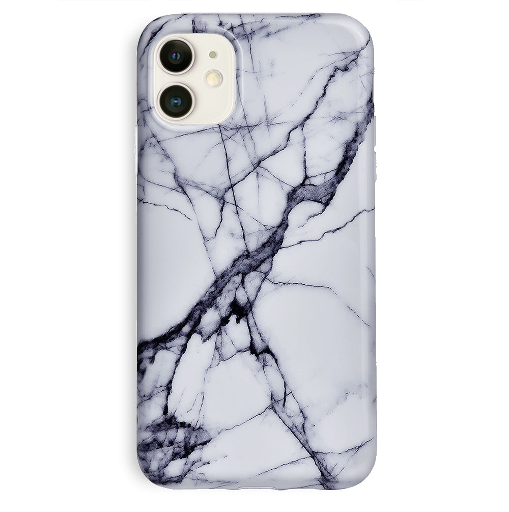 White & Gray Marble iPhone Case