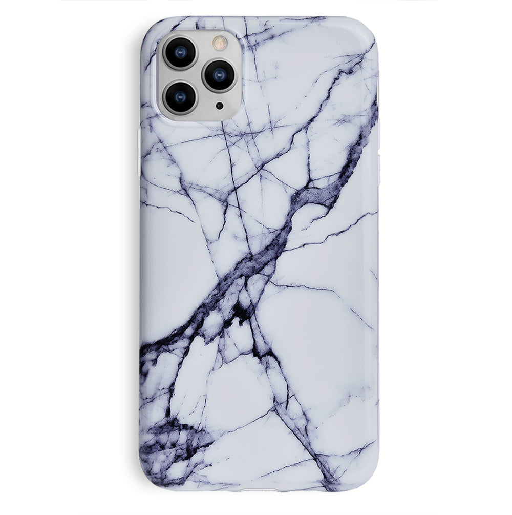 White & Gray Marble iPhone Case