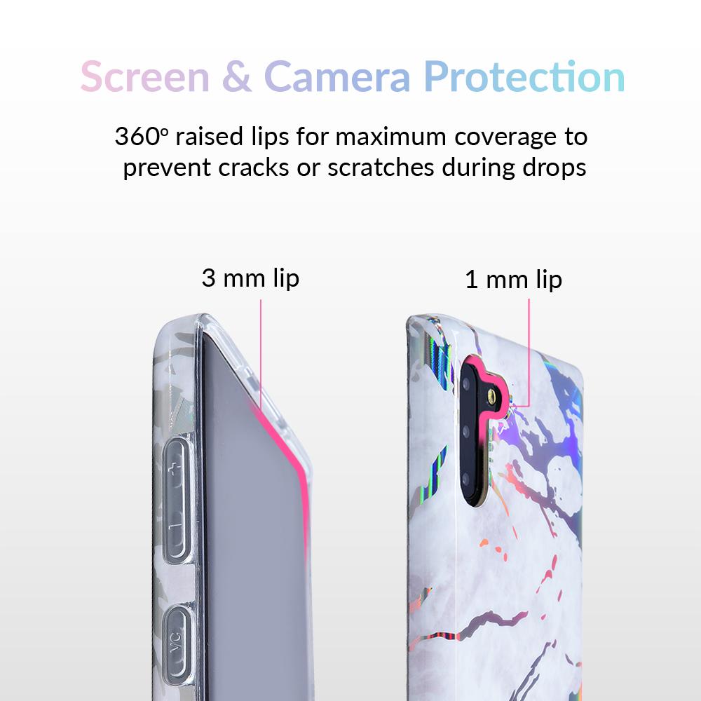 Holo White Marble Samsung Galaxy Case