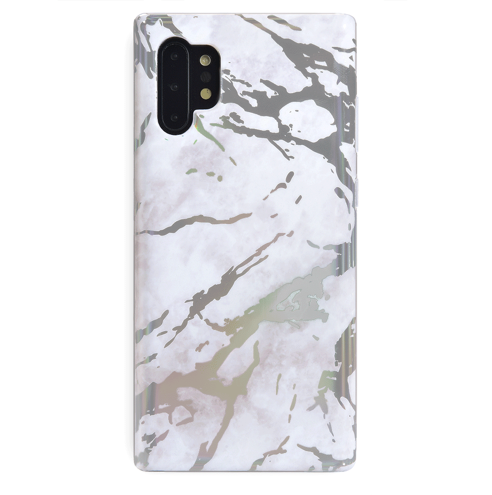 Holo White Marble Samsung Galaxy Case