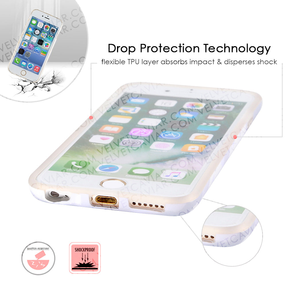 White Clouds Camo iPhone Case