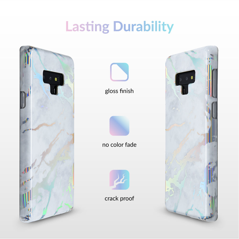 Holo White Marble Samsung Galaxy Case
