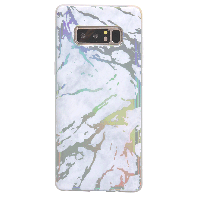 Holo White Marble Samsung Galaxy Case