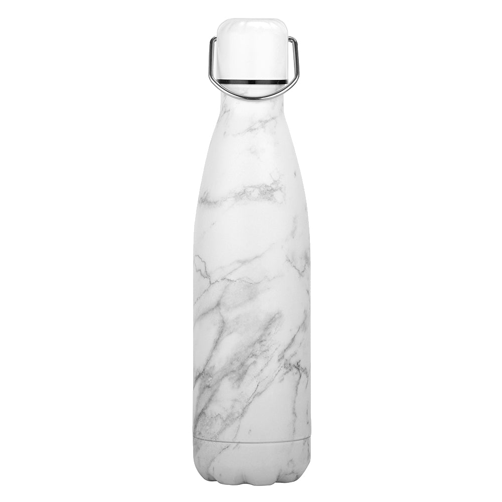 White Marble Water Bottle