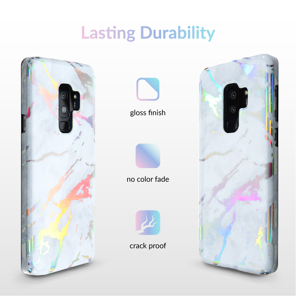 Holo White Marble Samsung Galaxy Case