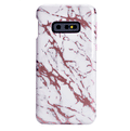 White Marble Pink Chrome Samsung Galaxy Case