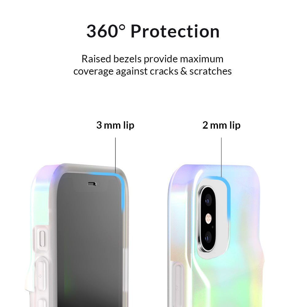 White Opal Iphone Wallet Case