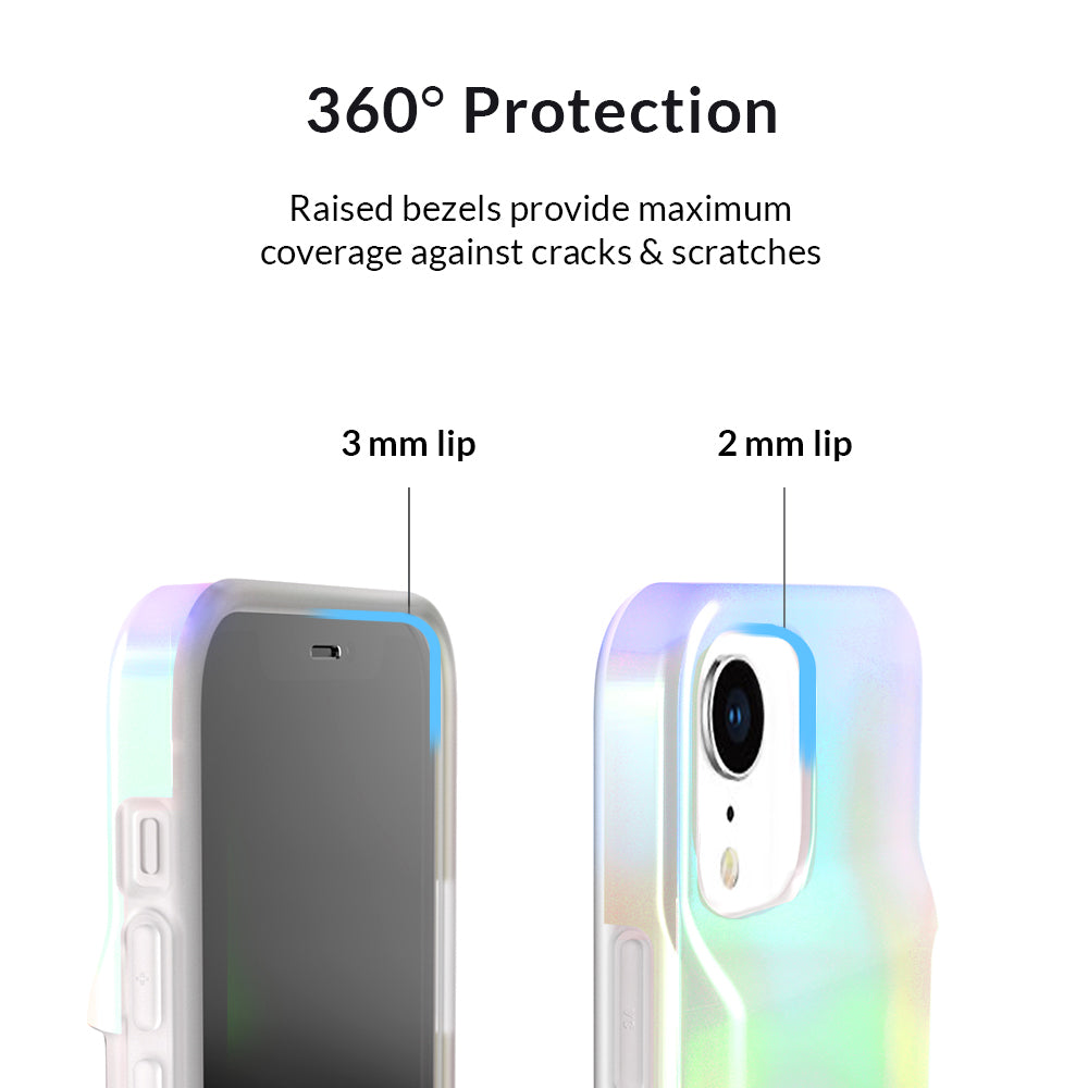 White Opal Iphone Wallet Case