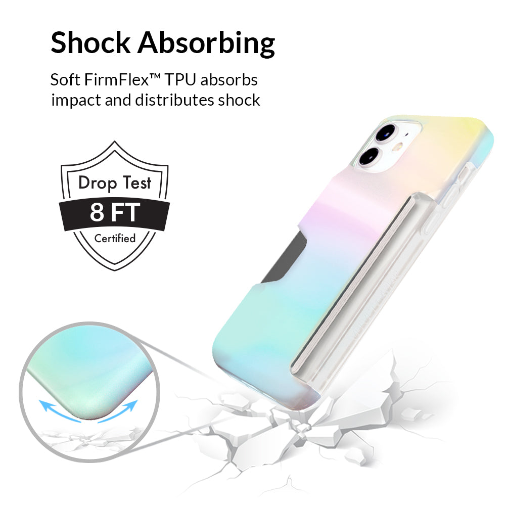 White Opal Iphone Wallet Case