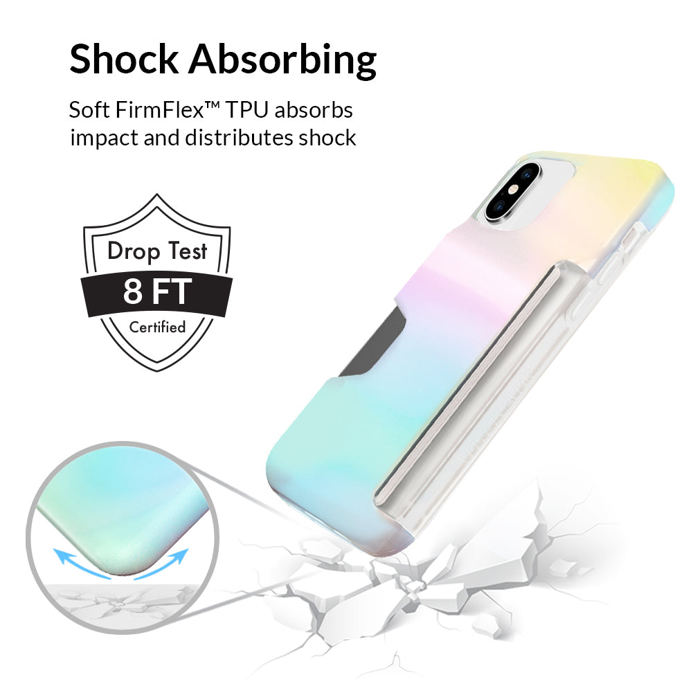 White Opal Iphone Wallet Case