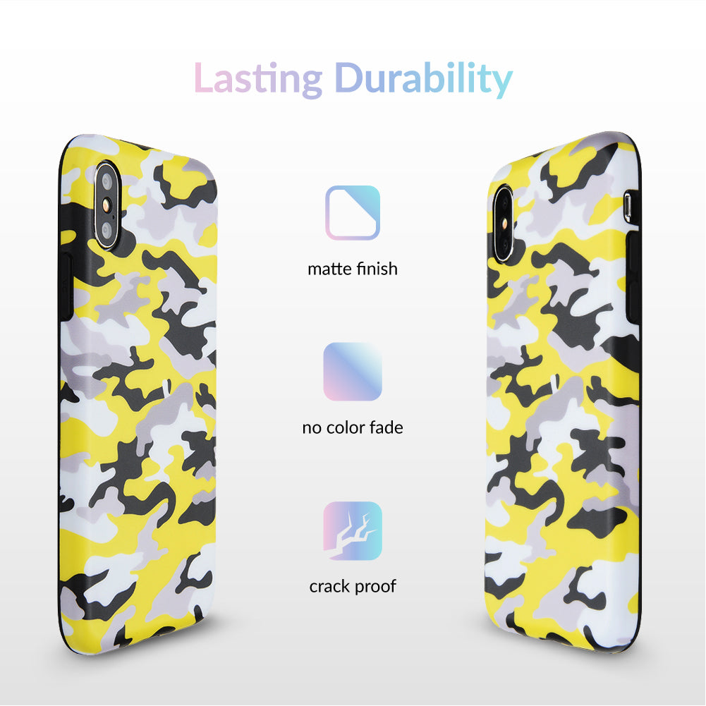 Yellow Camo iPhone Case