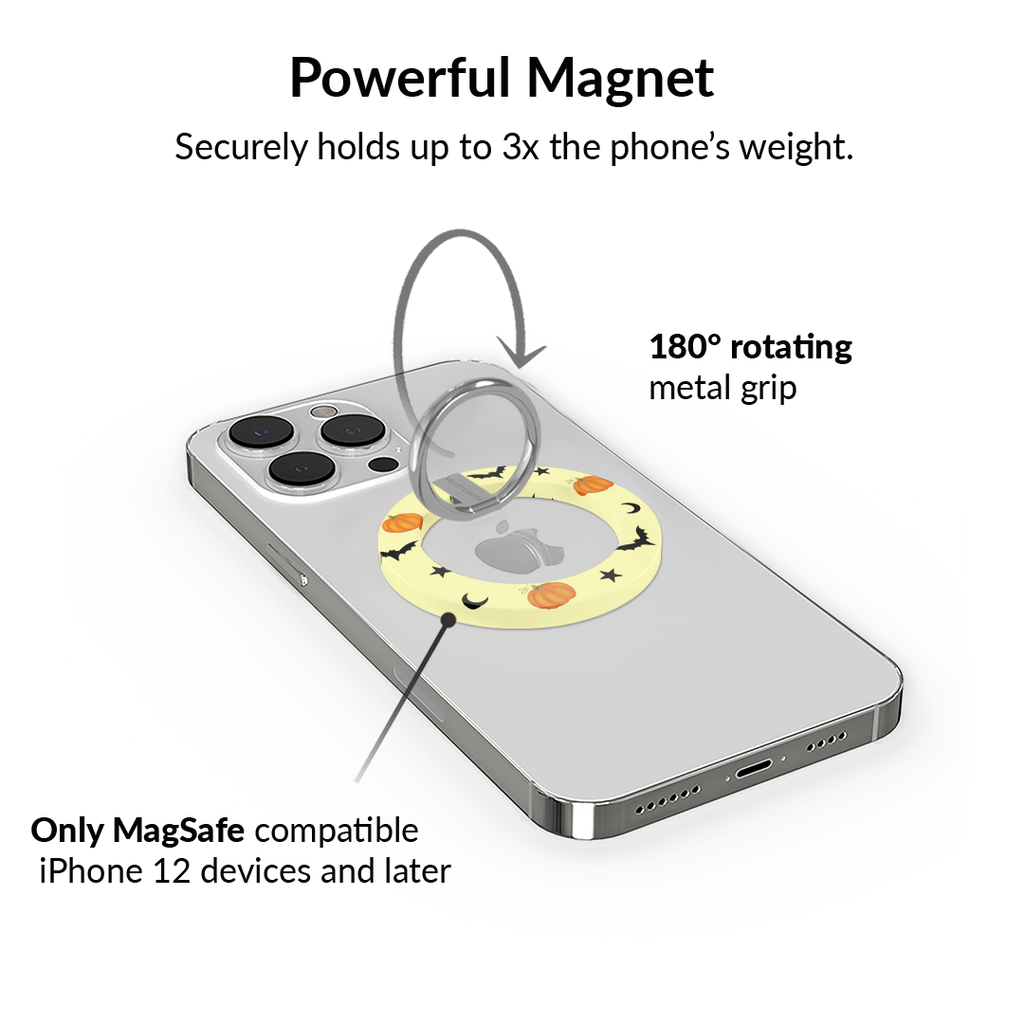 Purrfect Pumpkins MagSafe Grip Ring