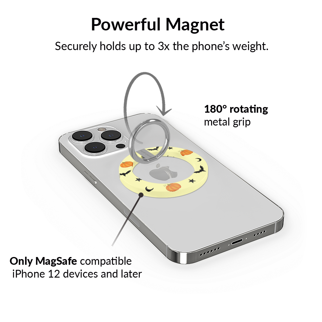 Purrfect Pumpkins MagSafe Grip Ring
