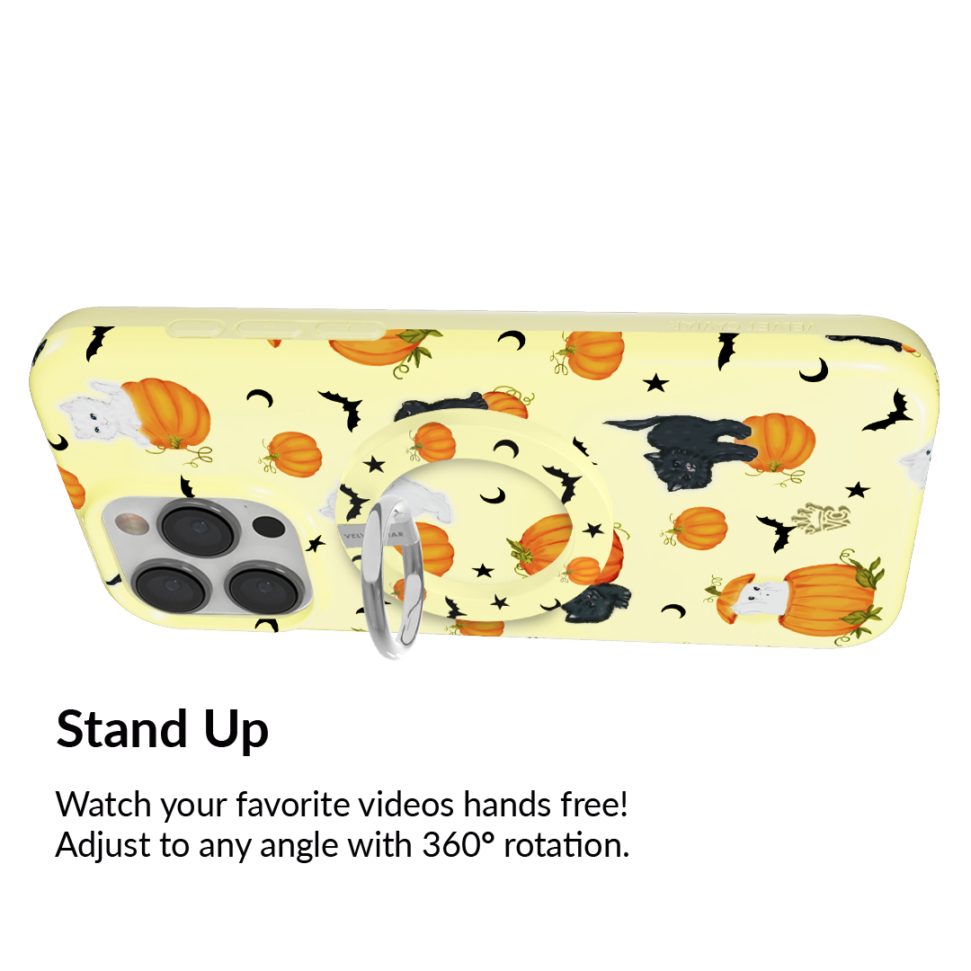 Purrfect Pumpkins MagSafe Grip Ring