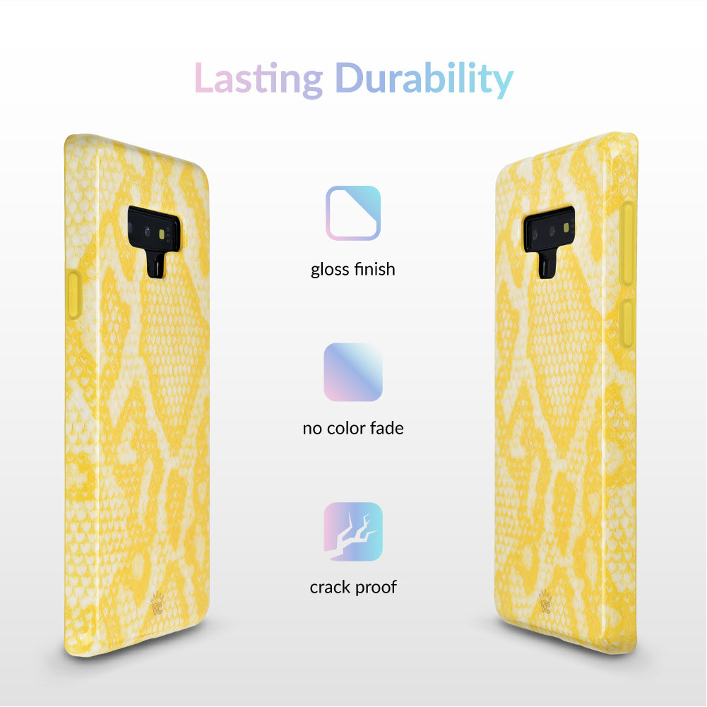 Yellow Snakeskin Samsung Galaxy Case