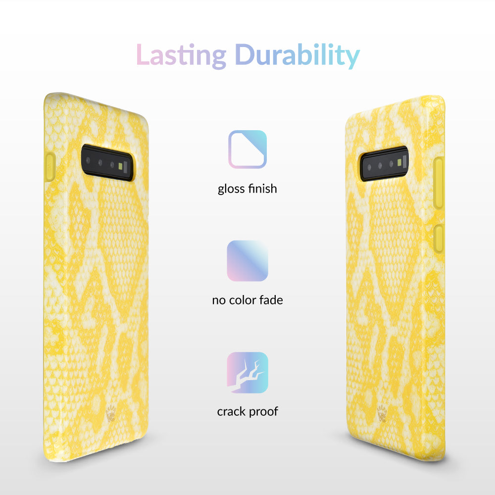 Yellow Snakeskin Samsung Galaxy Case