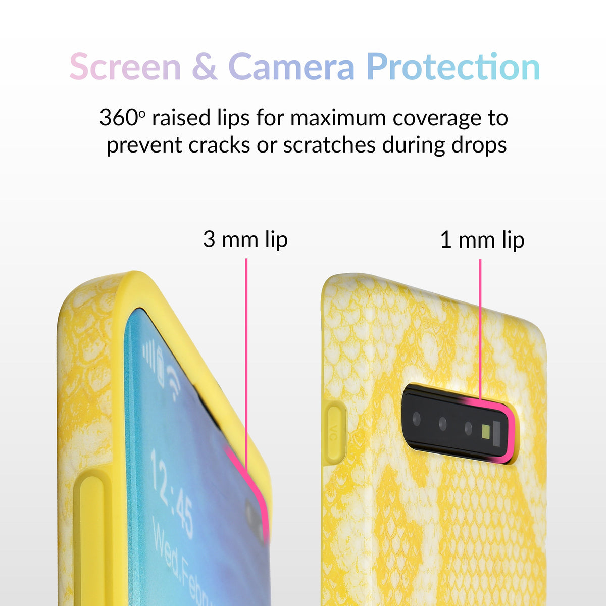 Yellow Snakeskin Samsung Galaxy Case