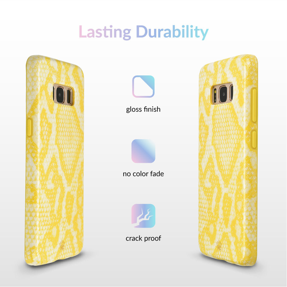 Yellow Snakeskin Samsung Galaxy Case